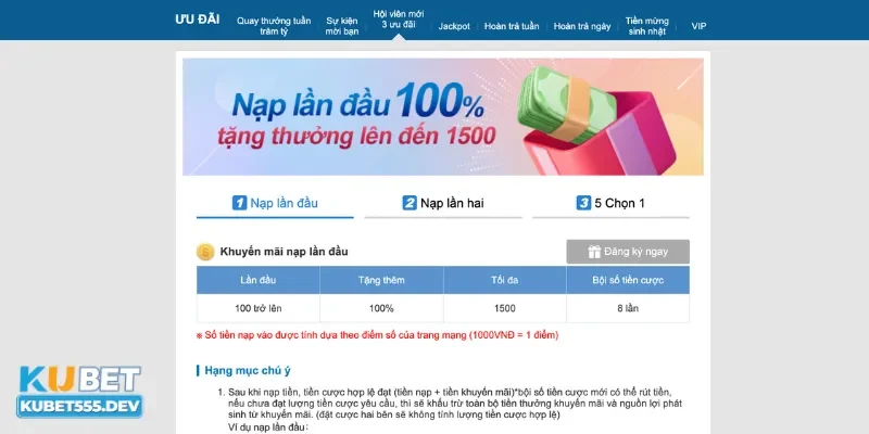 Kubet 24 Khuyến mãi Kubet khủng với các ưu đãi hấp dẫn