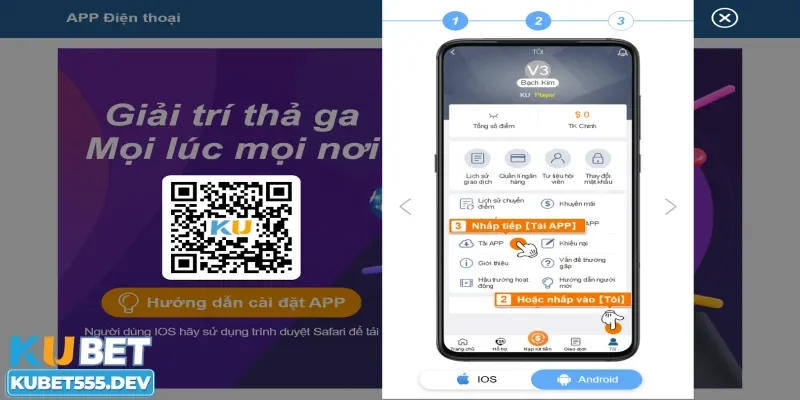 Tải app Kubet 1 Lợi ích khi người chơi tải app Kubet